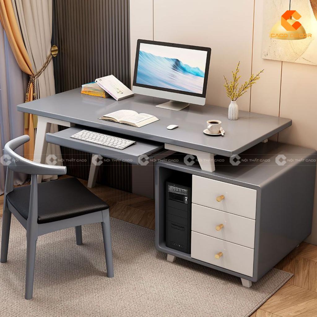 Bàn Làm Việc Tại Nhà Gỗ Tự Nhiên BLV059 Hiện Đại Đẹp 3