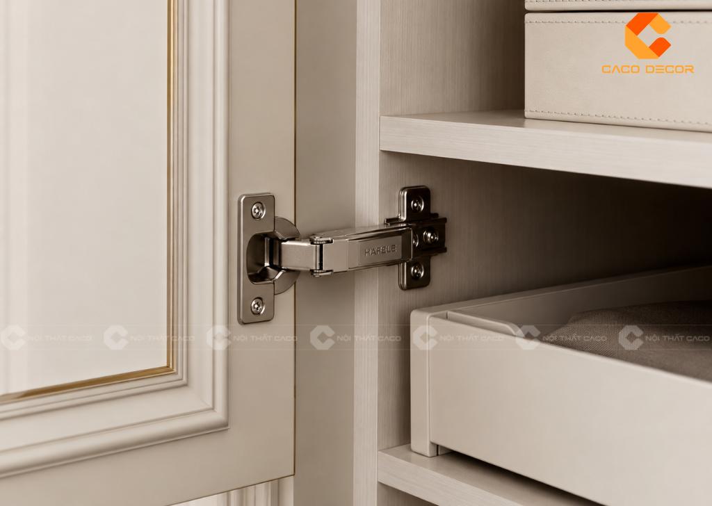 Bản lề giảm chấn dùng cho tủ áo tân cổ điển