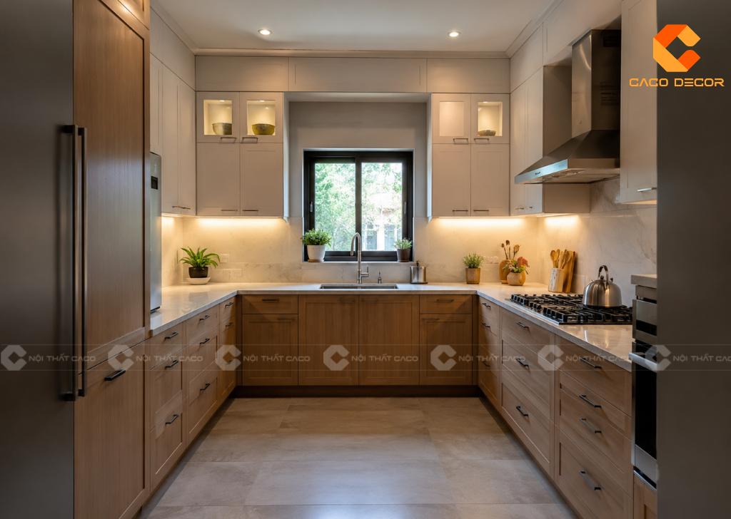 Mẫu Tủ Bếp Thông Minh Cho Nhà Nhỏ Đẹp, Tiện Nghi, Hiện Đại 4