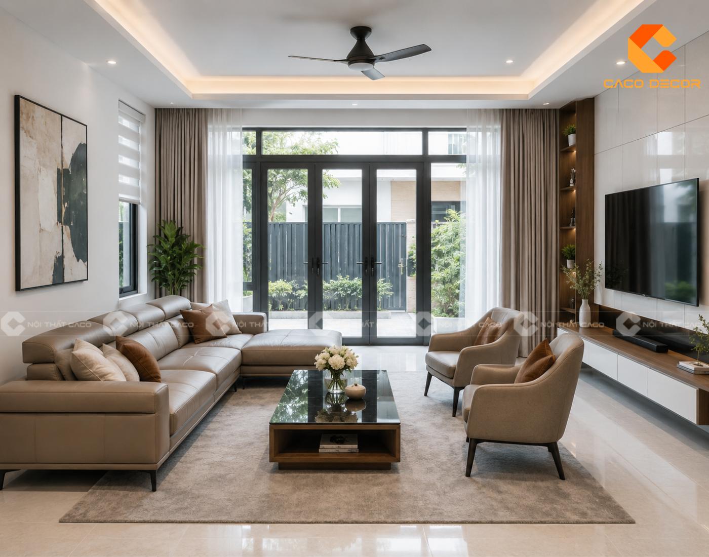 142+ Bộ bàn ghế sofa phòng khách sang trọng - Mẫu mới 2026 8
