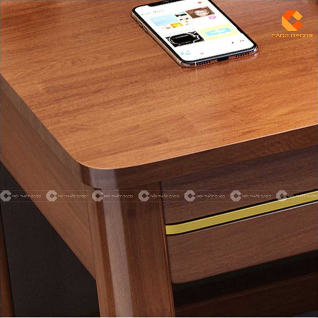 Bàn Làm Việc Tại Nhà Gỗ Tự Nhiên BLV060 Cho Hai Người 4