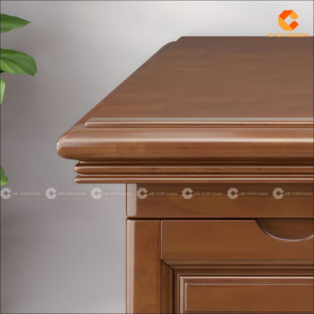 Bàn Làm Việc Tại Nhà Gỗ Tự Nhiên BLV056 Nhiều Ngăn 3