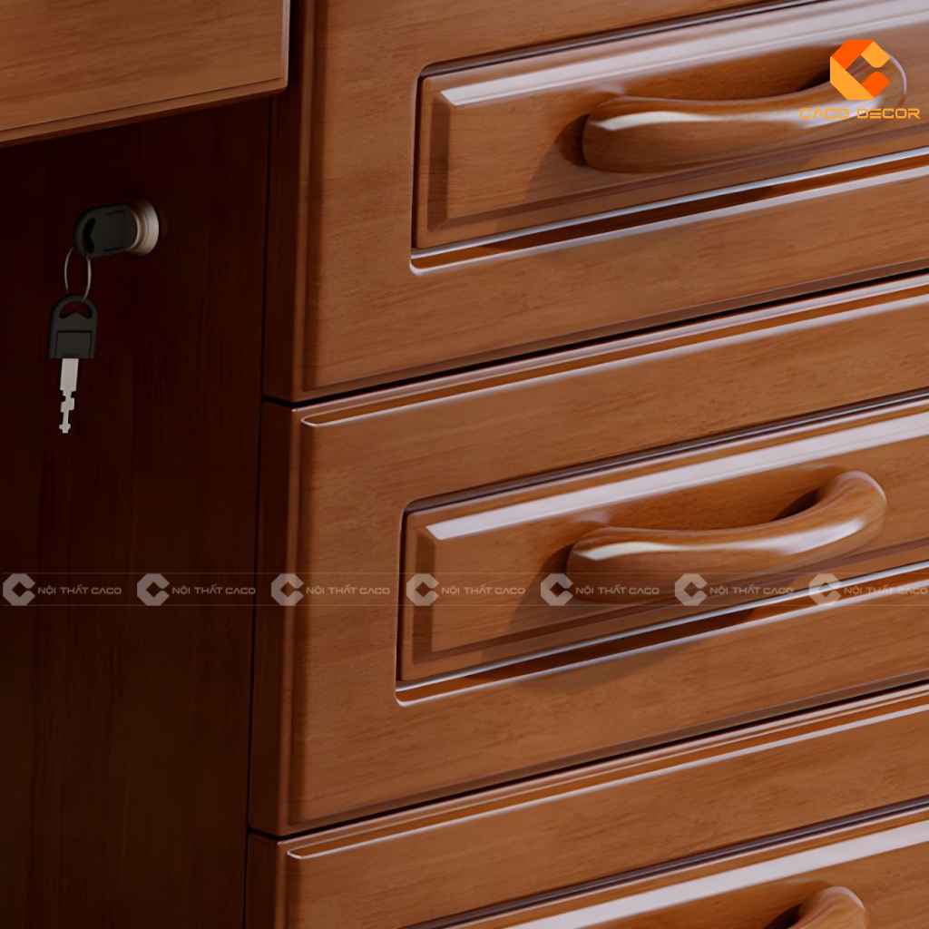 Bàn Giám Đốc Gỗ Tự Nhiên BGD061 Bề Thế, Sang Trọng 3
