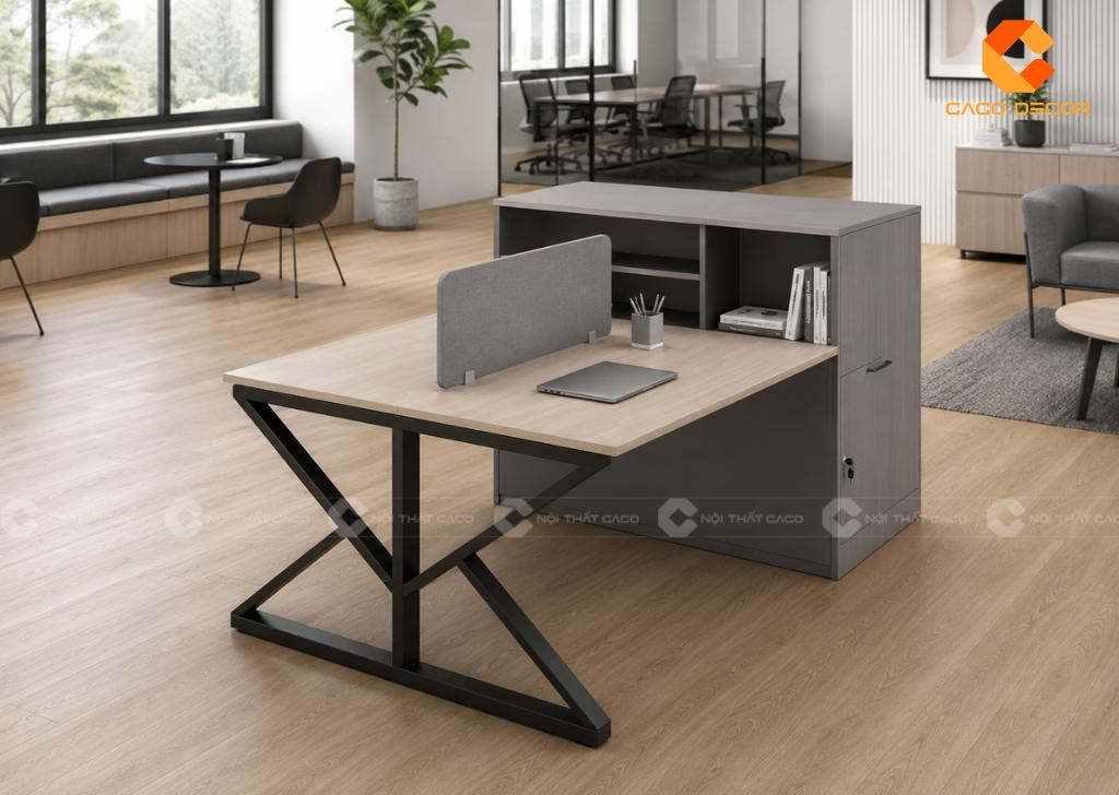 Cụm Bàn Làm Việc 2 Người Tiết Kiệm Hơn Mua 2 Bàn Lẻ 11