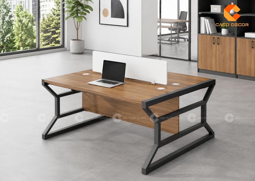Cụm Bàn Làm Việc 2 Người Tiết Kiệm Hơn Mua 2 Bàn Lẻ 12