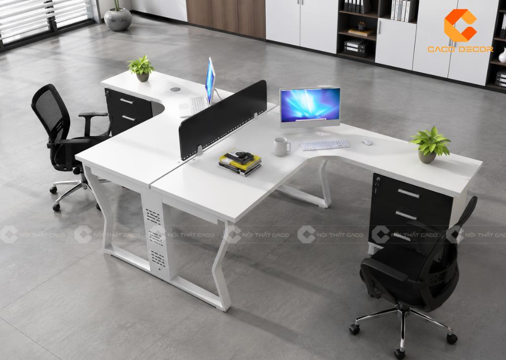 Cụm Bàn Làm Việc 2 Người Tiết Kiệm Hơn Mua 2 Bàn Lẻ 5
