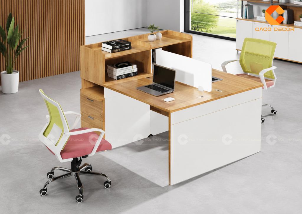 Cụm Bàn Làm Việc 2 Người Tiết Kiệm Hơn Mua 2 Bàn Lẻ 23