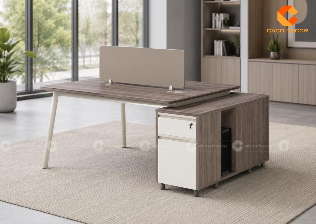 Cụm Bàn Làm Việc 2 Người Tiết Kiệm Hơn Mua 2 Bàn Lẻ 24