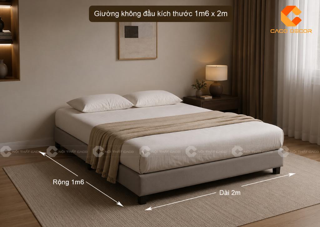  Giường Ngủ Không Đầu Là Gì? 15 Mẫu Đẹp Không Nên Bỏ Qua 17