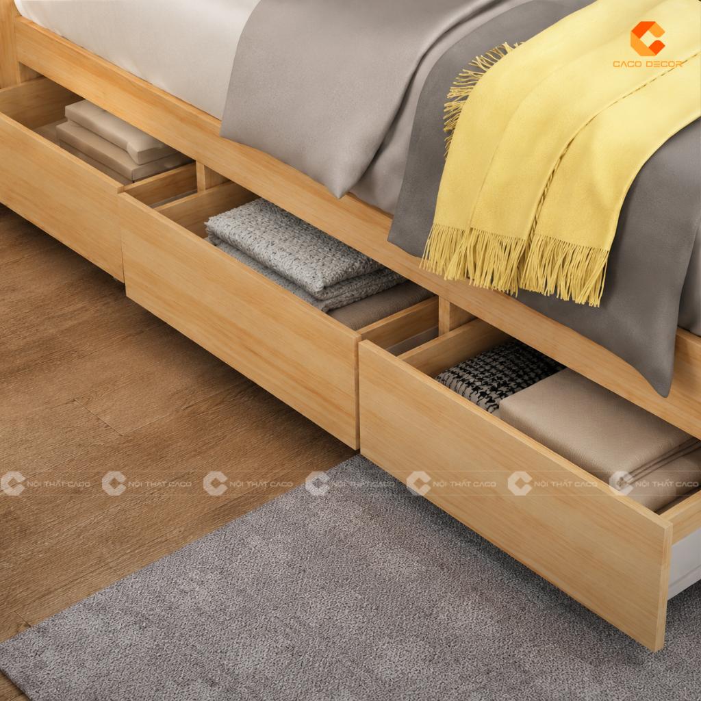 Giường Ngủ  MDF Melamine Màu Gỗ Sồi Cao Cấp -GN07 3
