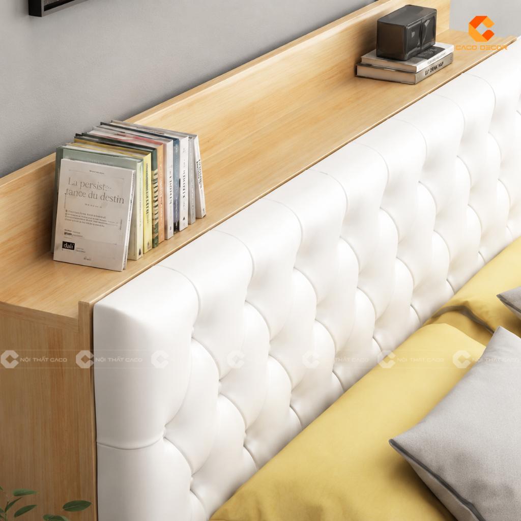 Giường Ngủ  MDF Melamine Màu Gỗ Sồi Cao Cấp -GN07 4