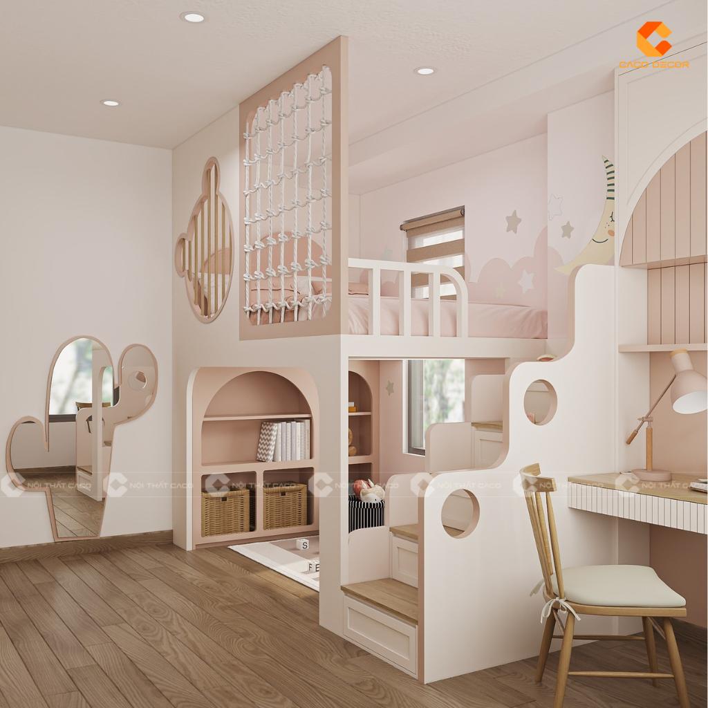 Giường Tầng GT028 Màu Pastel Dễ Thương 3