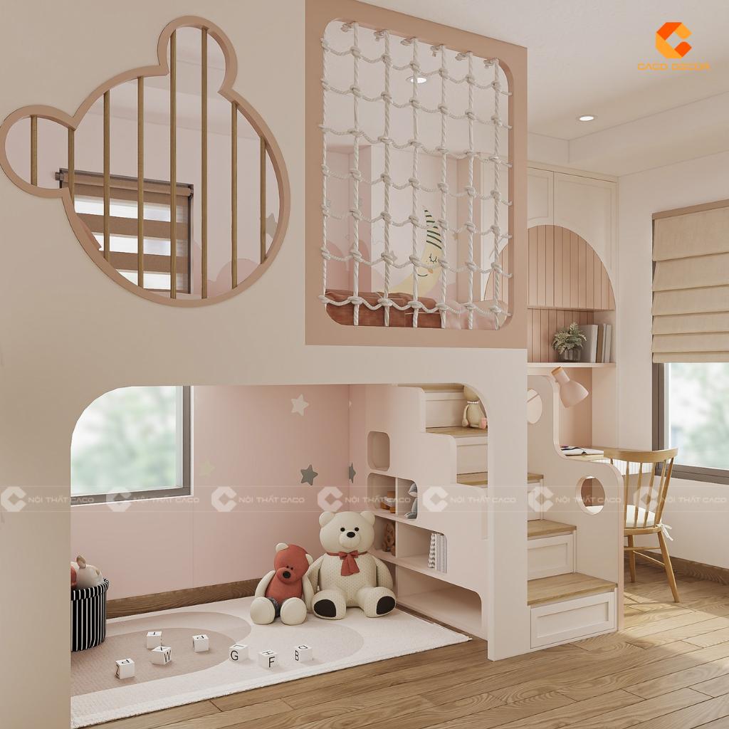 Giường Tầng GT028 Màu Pastel Dễ Thương 4