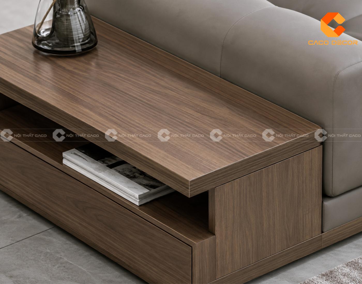 Gỗ công nghiệp dùng cho bàn trà và chi tiết sofa