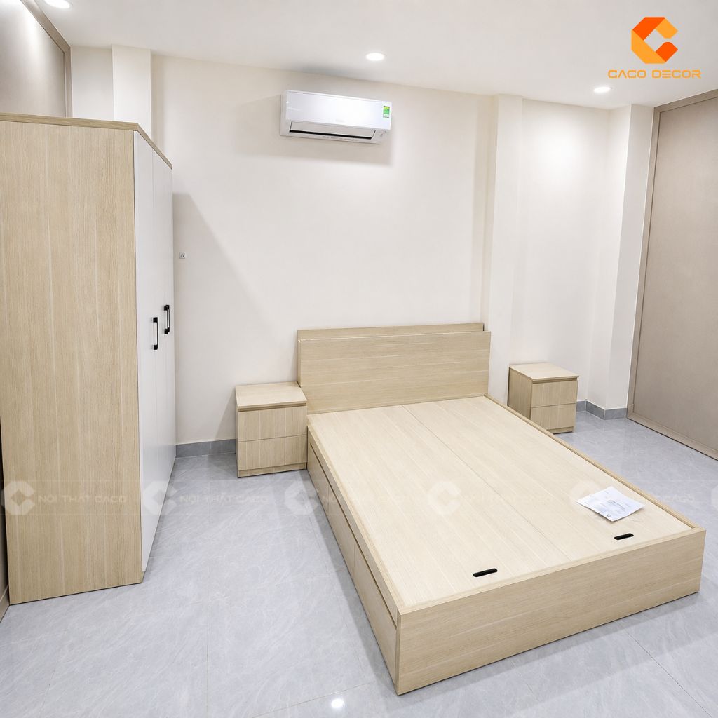 Góc chụp thực tế khác của combo phòng ngủ