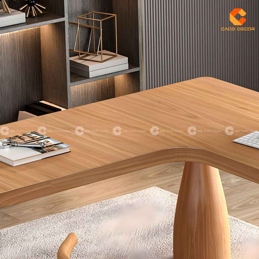 Bàn Giám Đốc Gỗ Tự Nhiên BGD050 Thiết Kế Sang Trọng 6