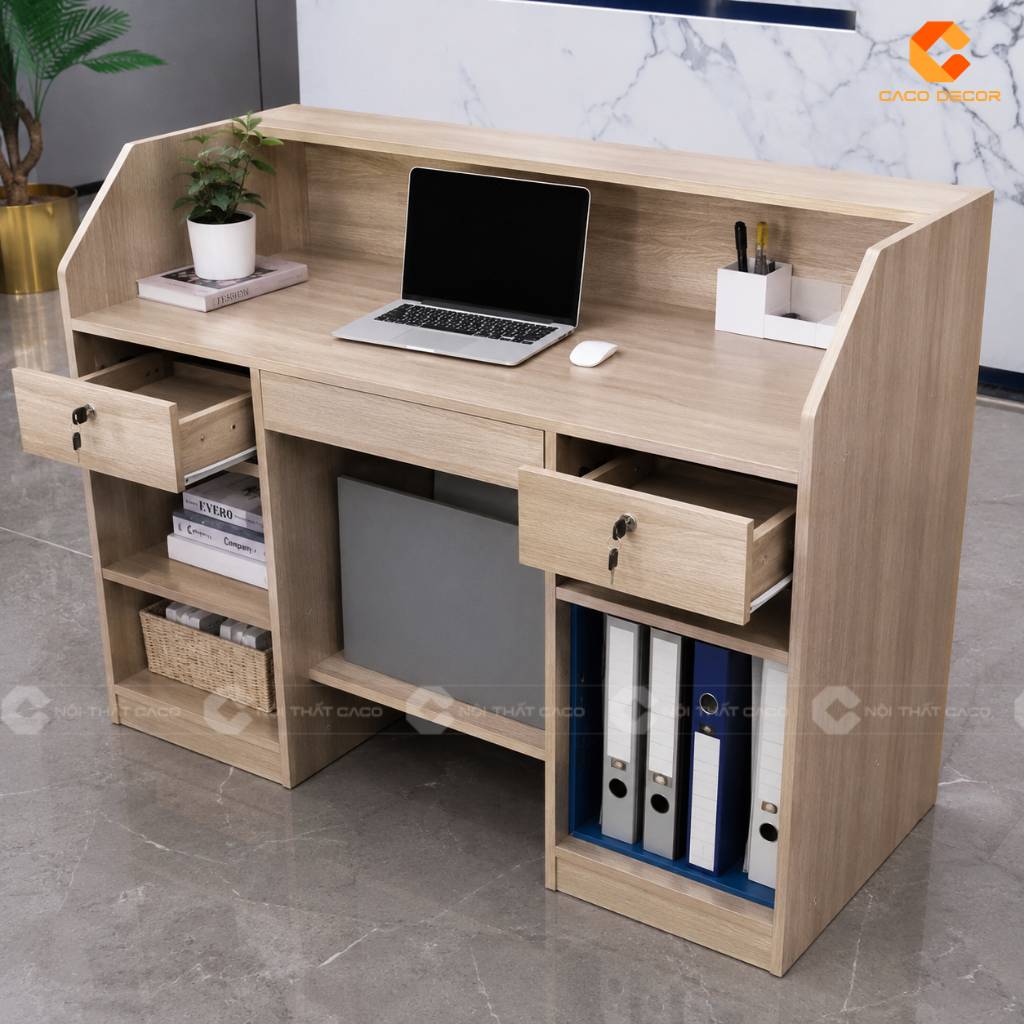 Quầy Lễ Tân 1m2 Có Đủ Dùng Không? 25 Mẫu Đẹp Đừng Bỏ Lỡ 1