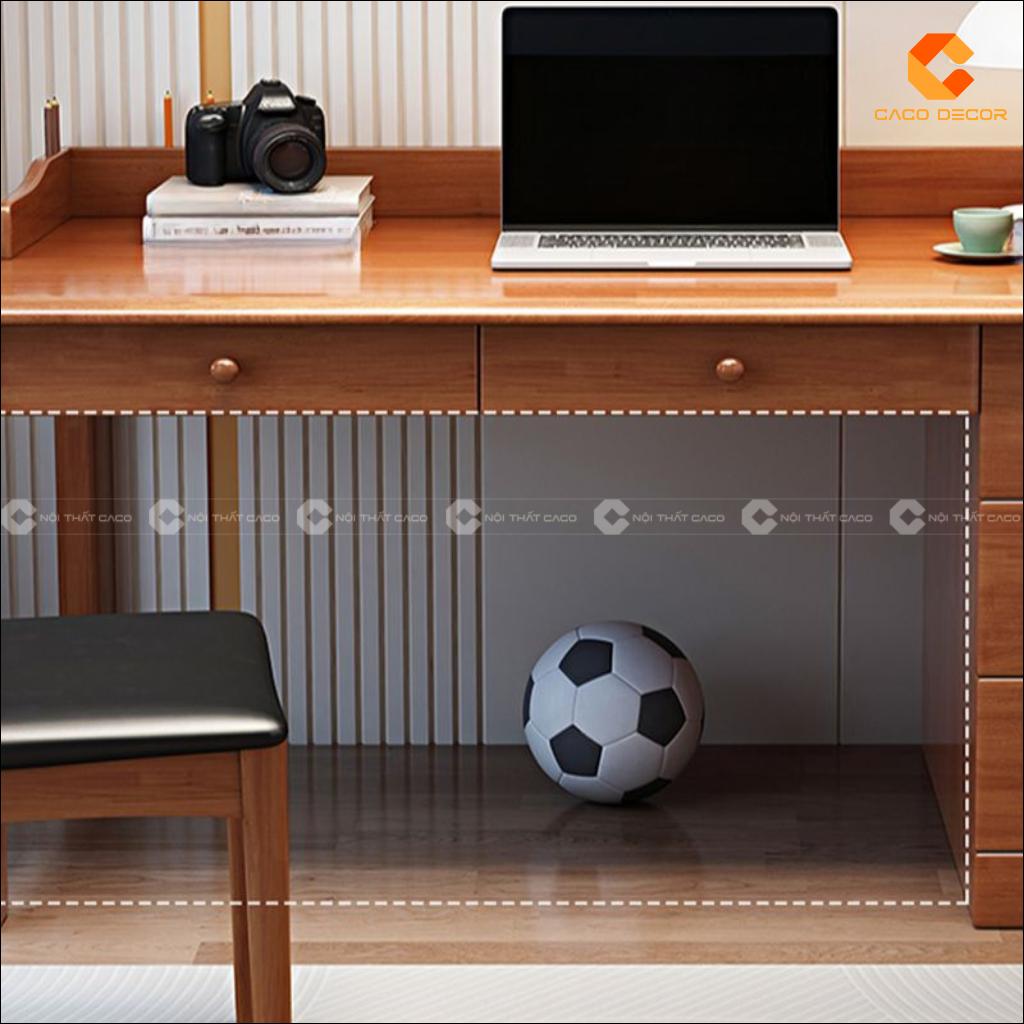 Khoảng để chân rộng rãi của bàn làm việc tại nhà BLV047