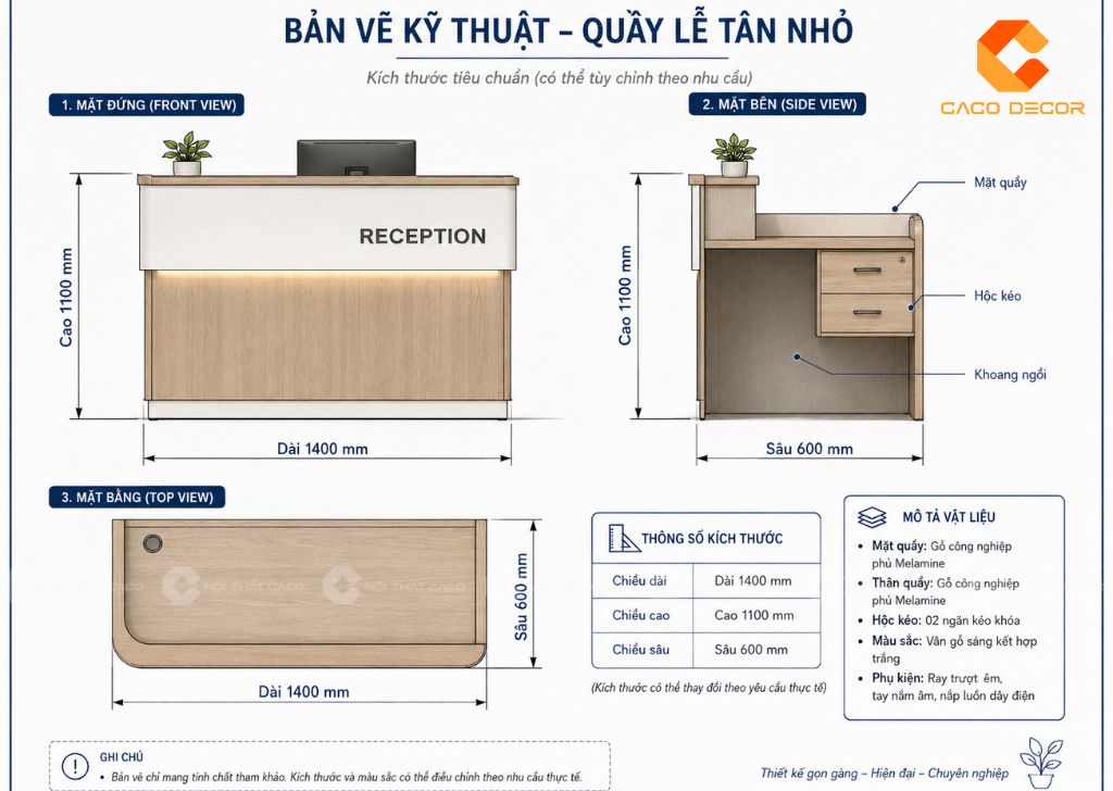 TOP 20 Mẫu Quầy Lễ Tân Nhỏ Đẹp, Gọn Hiện Đại Giá Tốt 16
