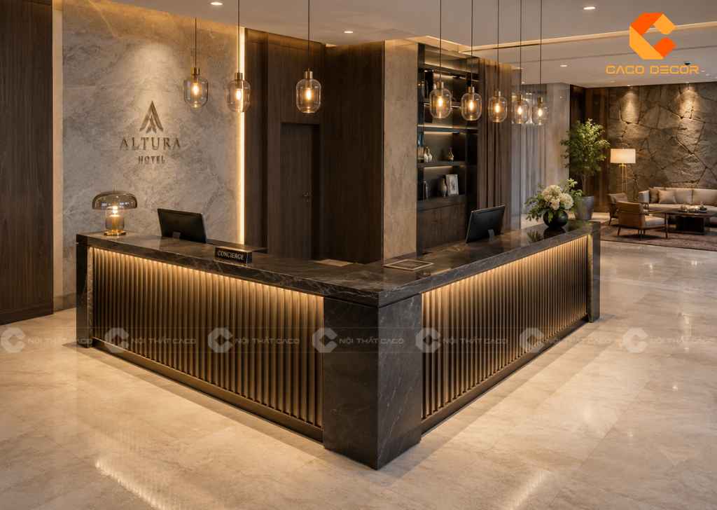 Quầy Lễ Tân Khách Sạn 5 Sao Sang Trọng, Đúng Tiêu Chuẩn 4