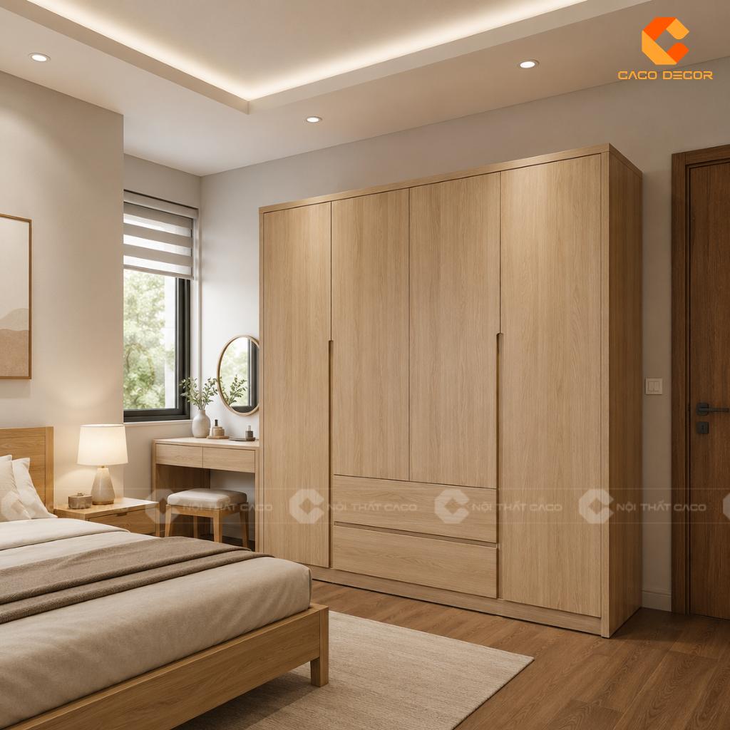 Tủ Quần Áo 2m - Kích Thước Được Nhiều Gia Đình Ưa Chuộng 1