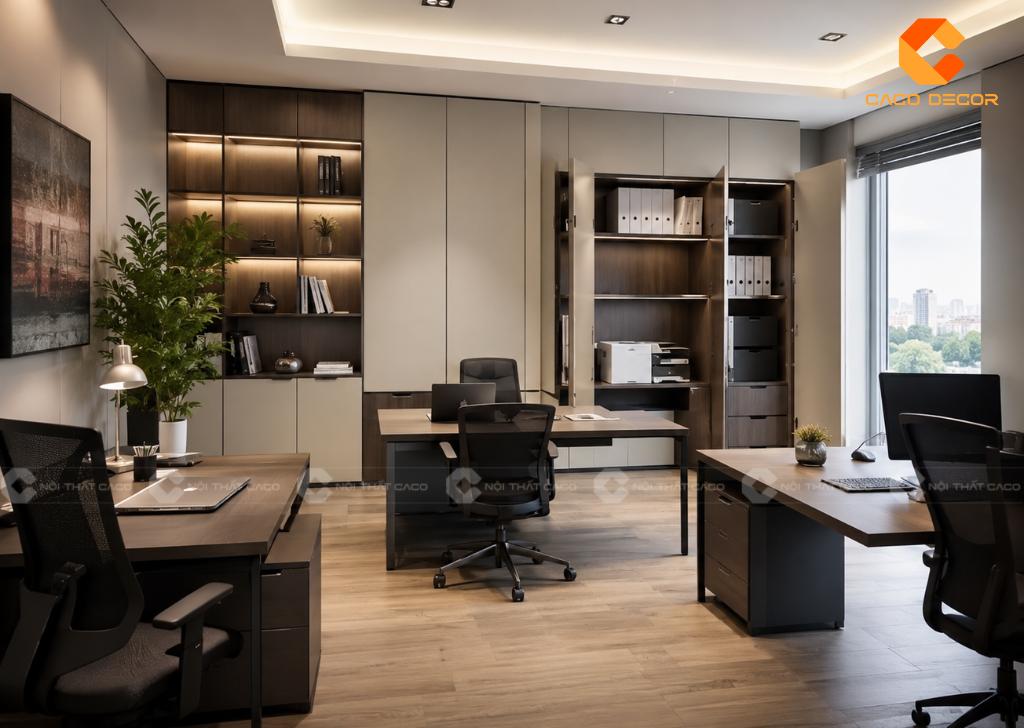 29+ Mẫu Thiết Kế Văn Phòng 30m2 Đẹp, Tiện Nghi 2026 1