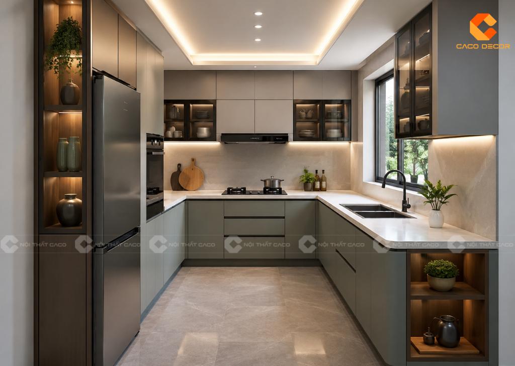 Mẫu Tủ Bếp Thông Minh Cho Nhà Nhỏ Đẹp, Tiện Nghi, Hiện Đại 10