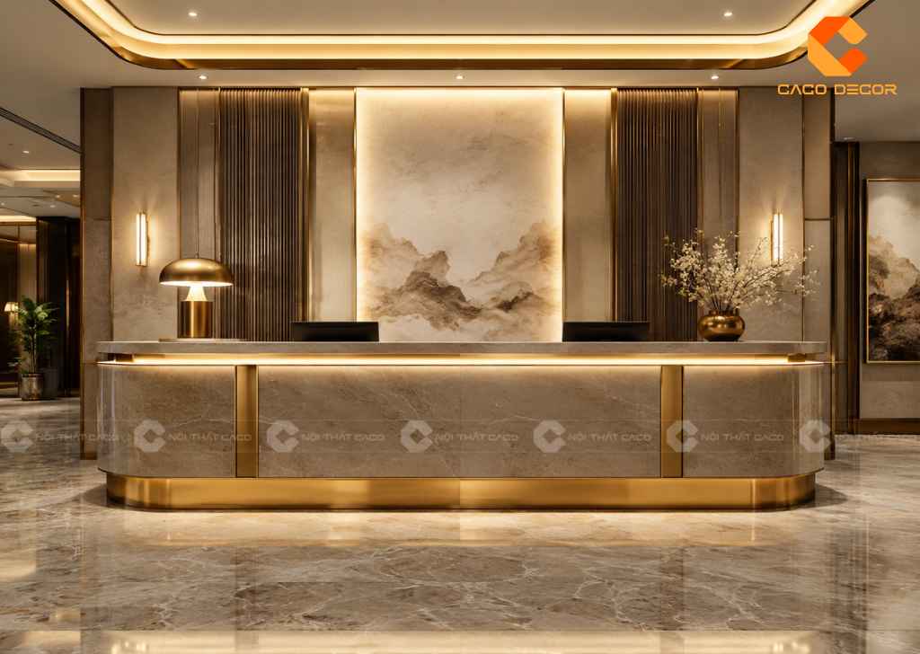 Quầy Lễ Tân Khách Sạn 5 Sao Sang Trọng, Đúng Tiêu Chuẩn 10