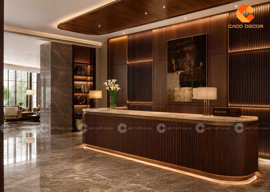 Quầy Lễ Tân Khách Sạn 5 Sao Sang Trọng, Đúng Tiêu Chuẩn 16
