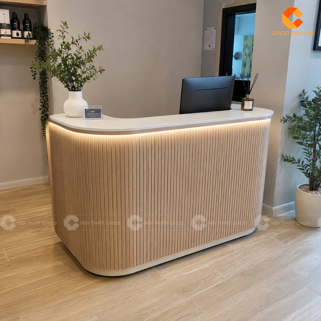 Quầy Lễ Tân 1m2 Có Đủ Dùng Không? 25 Mẫu Đẹp Đừng Bỏ Lỡ 2