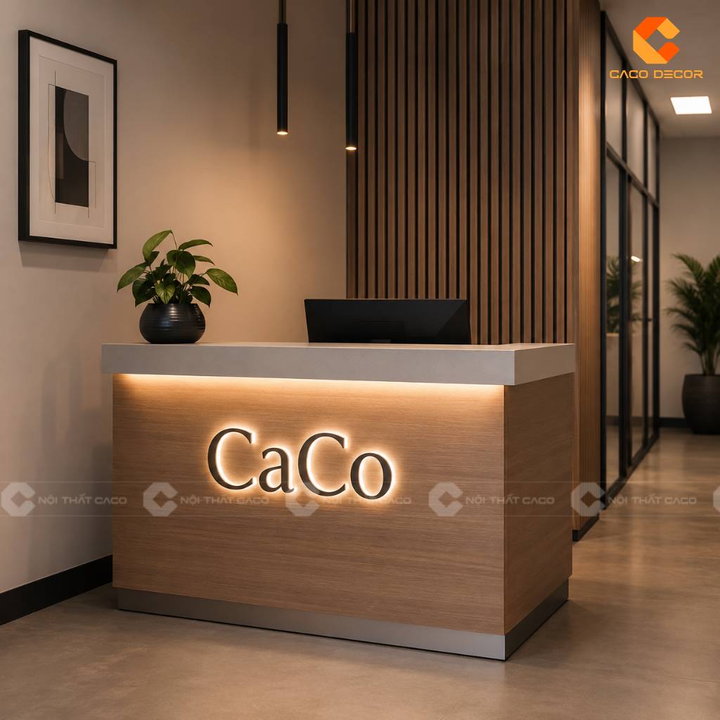 Quầy Lễ Tân 1m2 Có Đủ Dùng Không? 25 Mẫu Đẹp Đừng Bỏ Lỡ 16