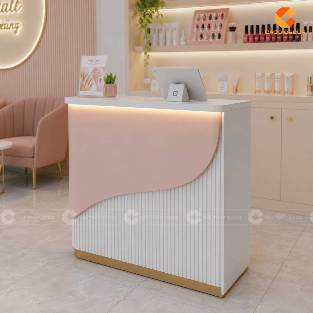 Quầy Lễ Tân 1m2 Có Đủ Dùng Không? 25 Mẫu Đẹp Đừng Bỏ Lỡ 21