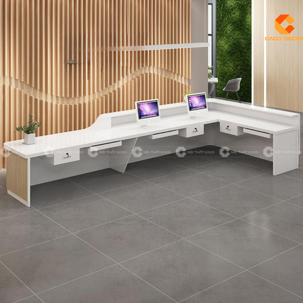 Quầy Lễ Tân Gỗ Công Nghiệp QLT033 Sang Trọng | CaCo 1