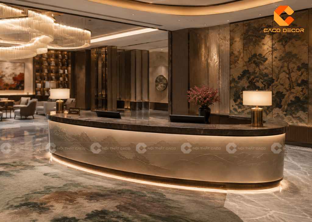Quầy Lễ Tân Khách Sạn 5 Sao Sang Trọng, Đúng Tiêu Chuẩn 22
