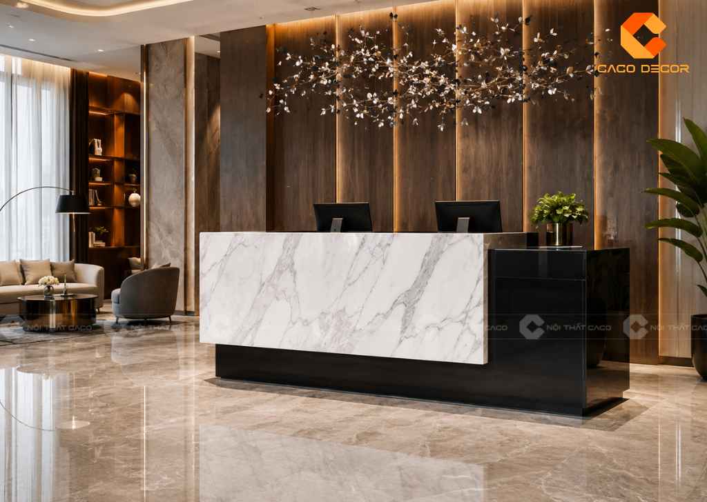 Quầy Lễ Tân Khách Sạn 5 Sao Sang Trọng, Đúng Tiêu Chuẩn 14