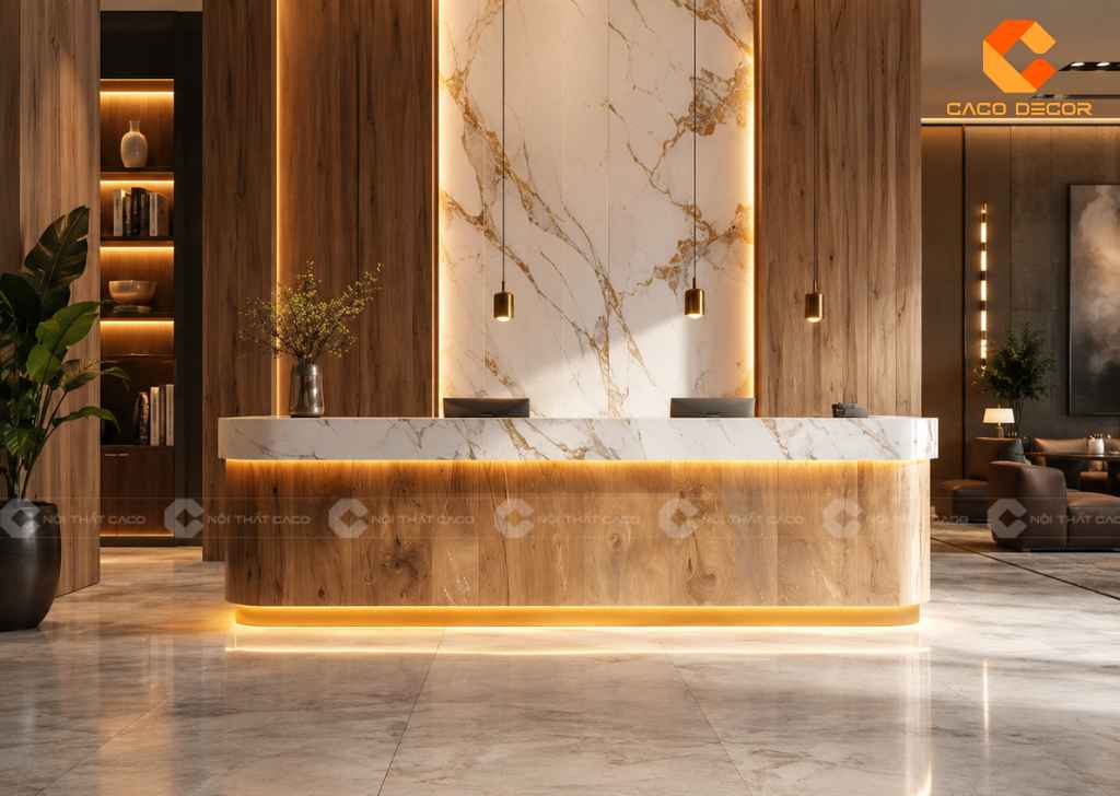 Quầy Lễ Tân Khách Sạn 5 Sao Sang Trọng, Đúng Tiêu Chuẩn 9