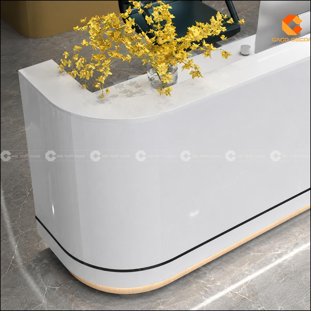 Quầy Lễ Tân Gỗ Công Nghiệp QLT038 Sang Trọng | CaCo 2