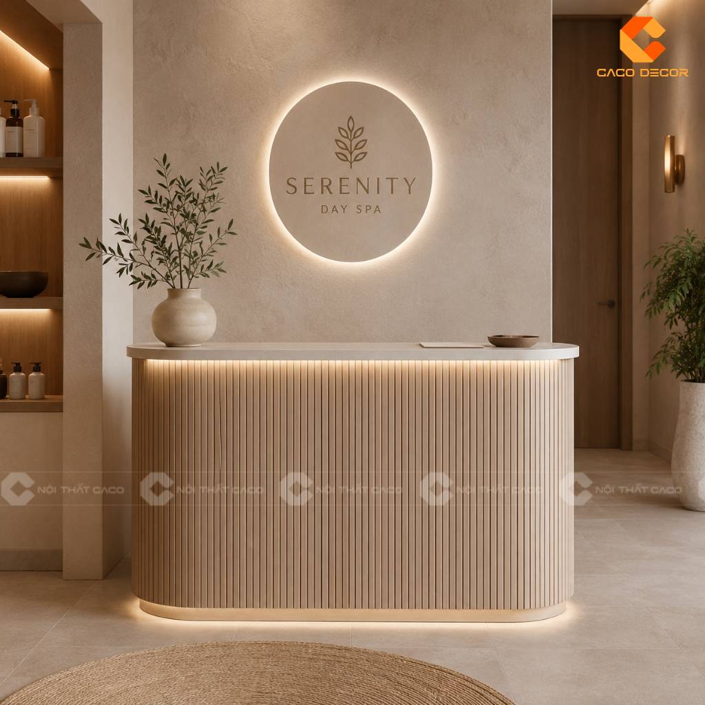 Quầy Lễ Tân 1m2 Có Đủ Dùng Không? 25 Mẫu Đẹp Đừng Bỏ Lỡ 12