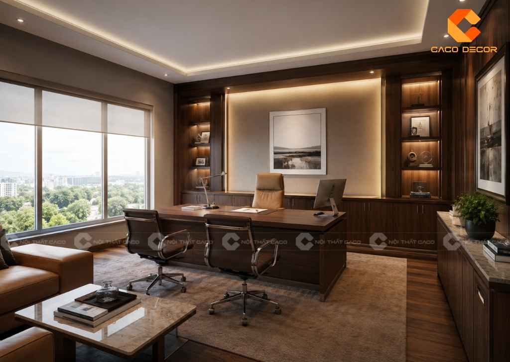 20+ Mẫu Thiết Kế Phòng Giám Đốc Đẹp Xu Hướng Mới 2026 11