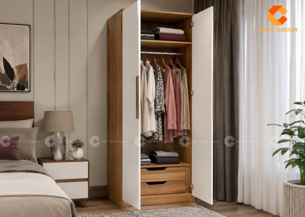 19 Mẫu Tủ Quần Áo 1m2 Đẹp Cho Phòng Ngủ Diện Tích Nhỏ 16