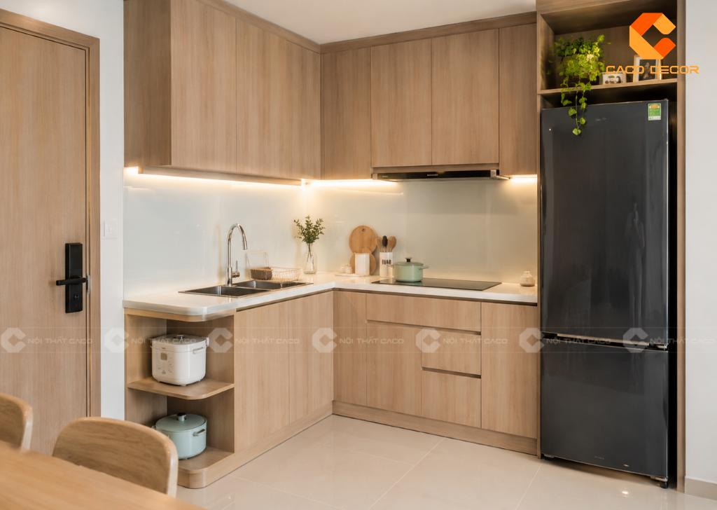Mẫu Tủ Bếp Thông Minh Cho Nhà Nhỏ Đẹp, Tiện Nghi, Hiện Đại 19