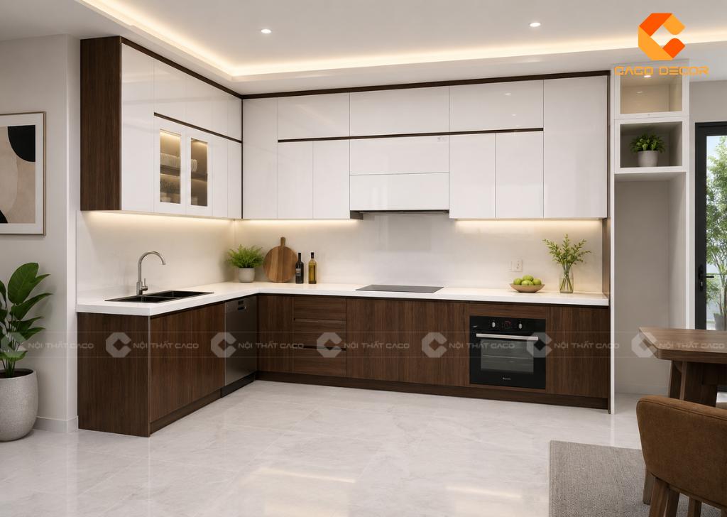 Tủ Bếp Màu Gì Đẹp? Gợi Ý 6 Màu Sắc Bếp Đẹp Hiện Đại 2026 6