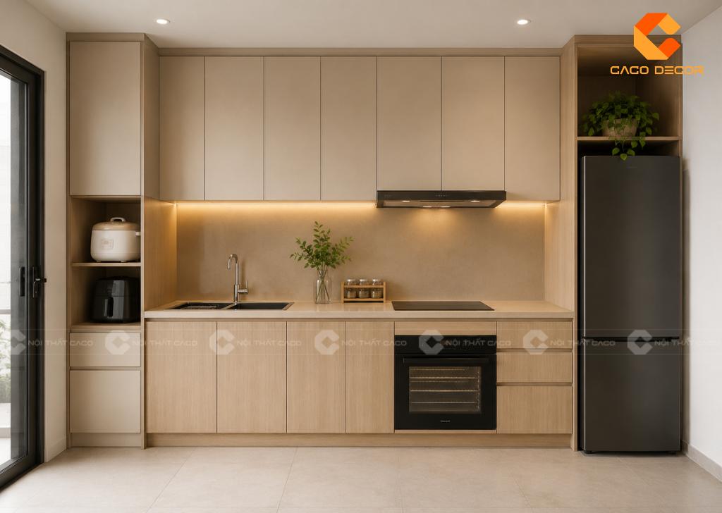 Mẫu Tủ Bếp Thông Minh Cho Nhà Nhỏ Đẹp, Tiện Nghi, Hiện Đại 21