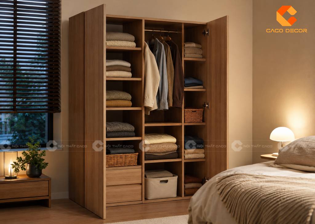 19 Mẫu Tủ Quần Áo 1m2 Đẹp Cho Phòng Ngủ Diện Tích Nhỏ 20