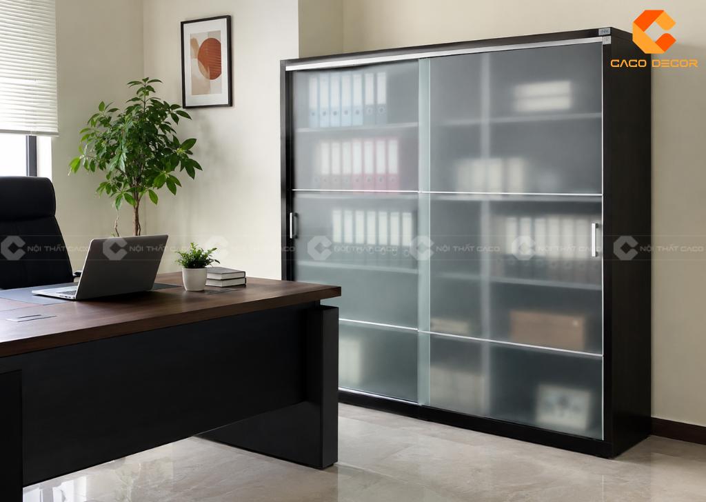 25 Mẫu Tủ Hồ Sơ Cửa Lùa Đẹp, Tiết Kiệm Diện Tích Văn Phòng 10