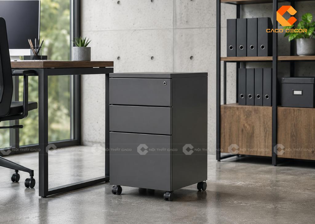 30+ Mẫu Tủ Hồ Sơ Di Động Nhỏ Gọn Để Dưới Bàn Tiện Lợi 20