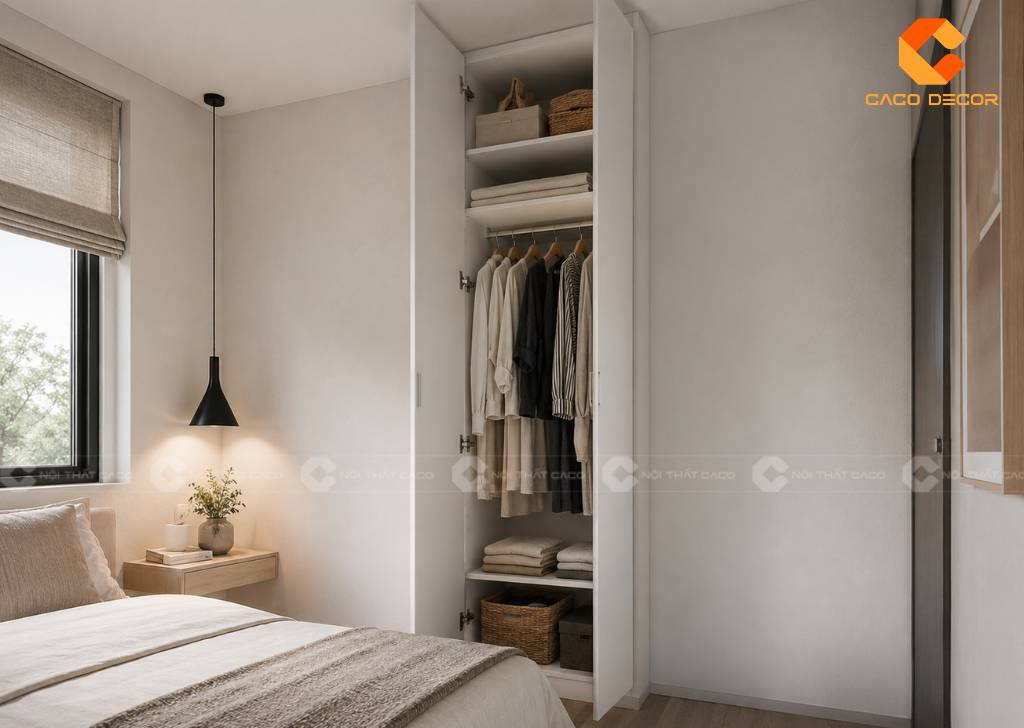 19 Mẫu Tủ Quần Áo 1m2 Đẹp Cho Phòng Ngủ Diện Tích Nhỏ 6