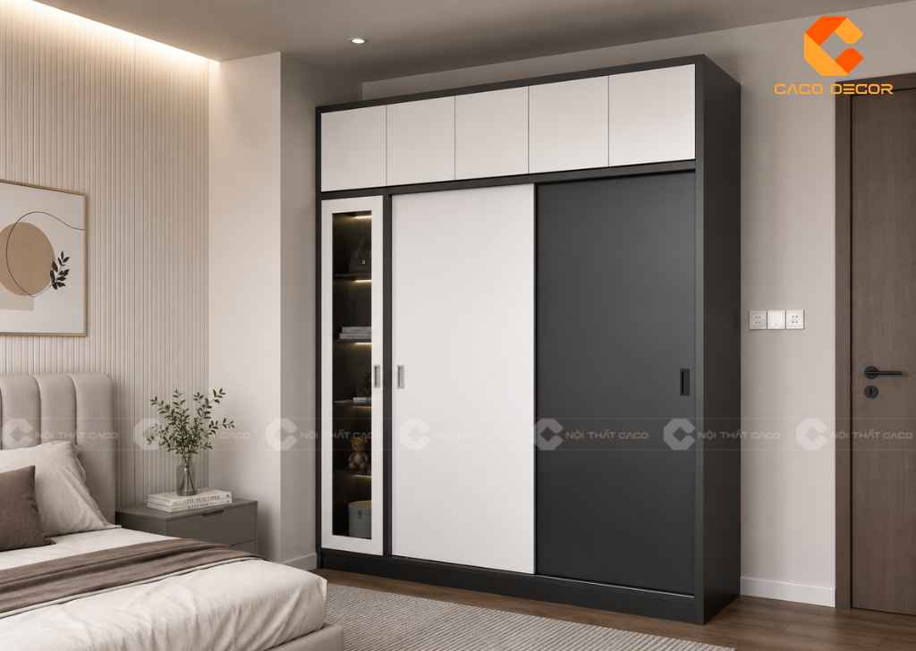 19 Mẫu Tủ Quần Áo 1m2 Đẹp Cho Phòng Ngủ Diện Tích Nhỏ 9