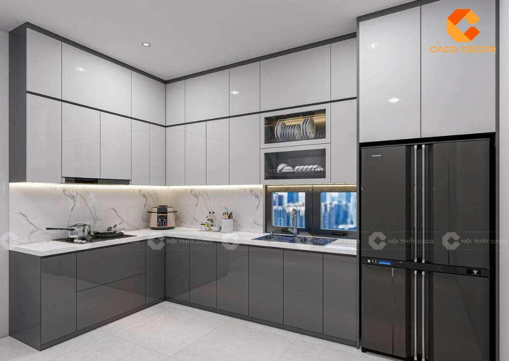 Tủ Bếp Acrylic Là Gì? Những Điều Nên Biết Về Tủ Bếp Acrylic 3