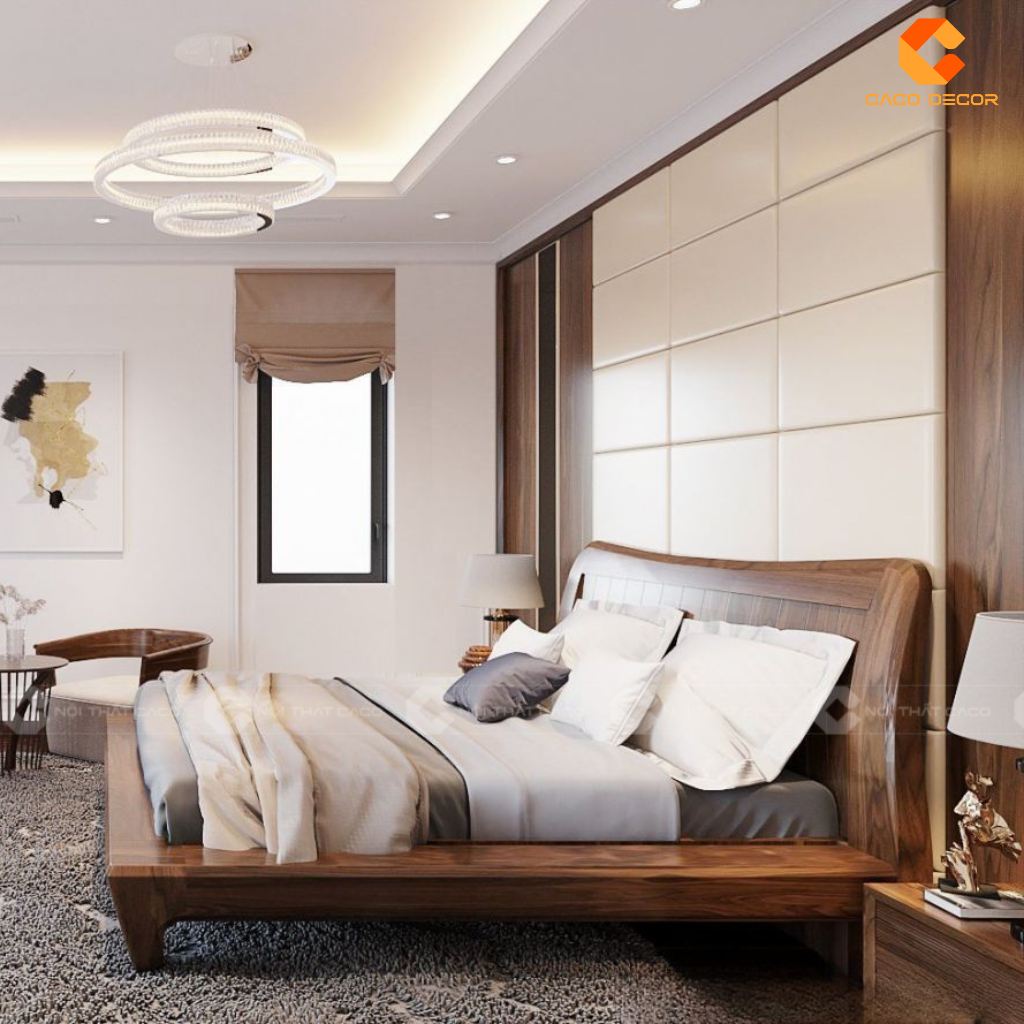 Giường ngủ gỗ tự nhiên GNTN070 đẹp